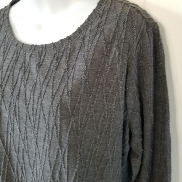 Simply Vera VeraWang Top Blouse Size XXL Gray - Picture 5 of 9